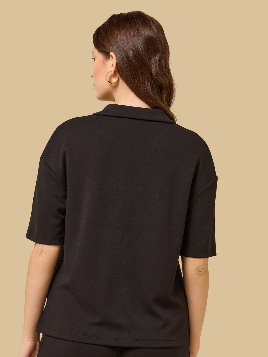 Collared Modal Top