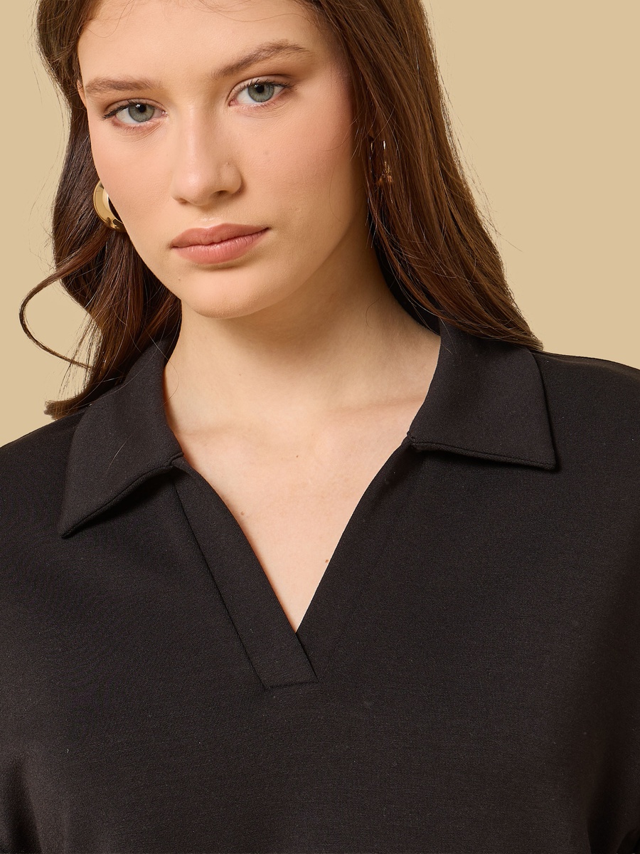 Collared Modal Top