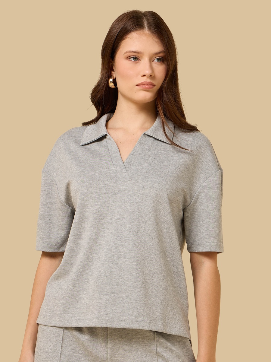 Collared Modal Top