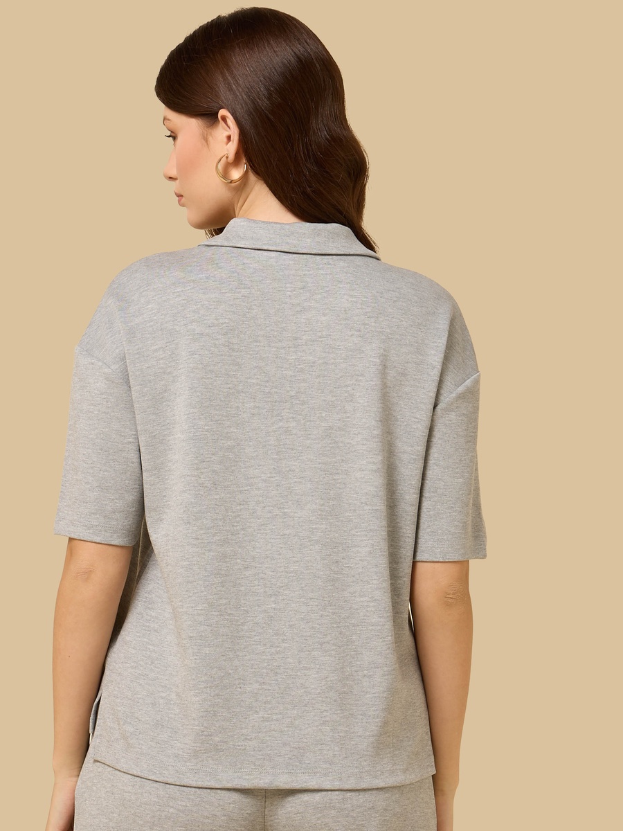 Collared Modal Top