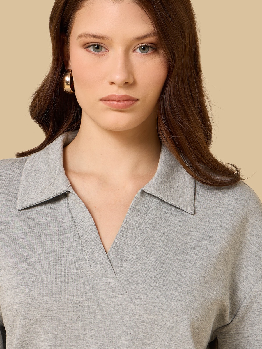 Collared Modal Top