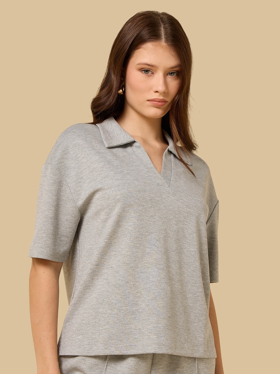 Collared Modal Top