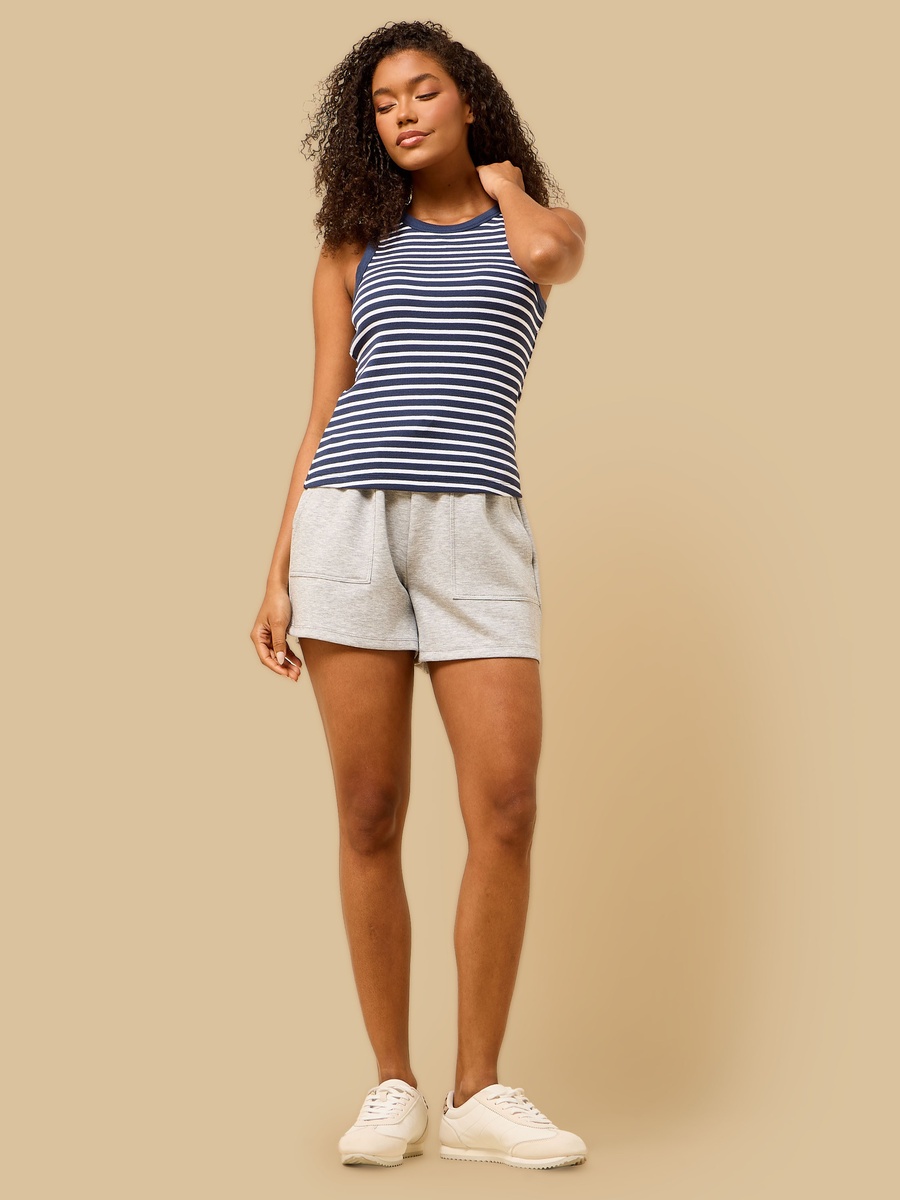 Striped Ribbed Tank Top