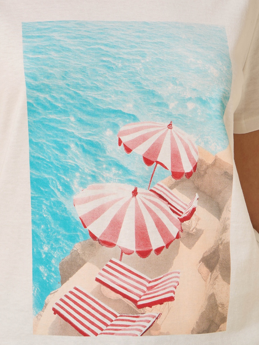 Beach Print T-Shirt