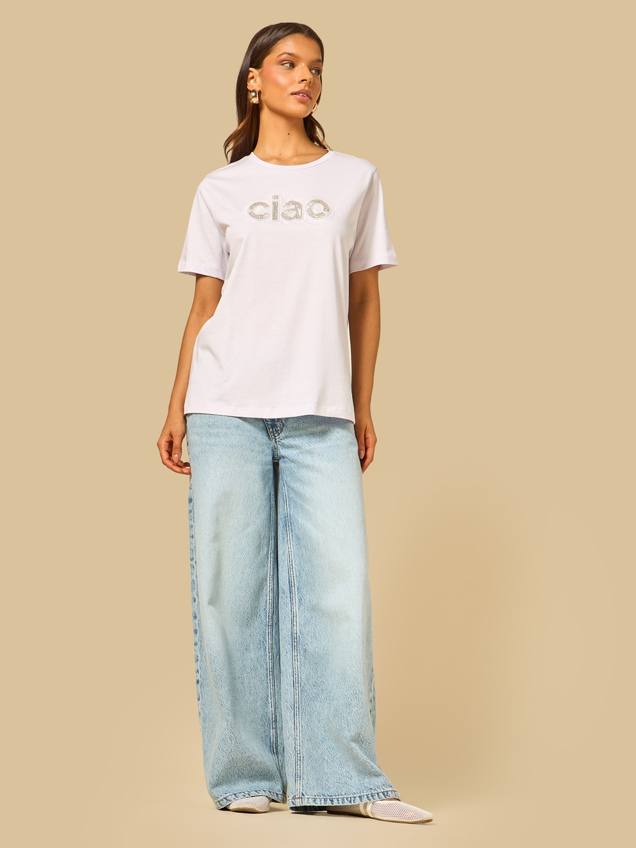 Ciao Embellished T-Shirt