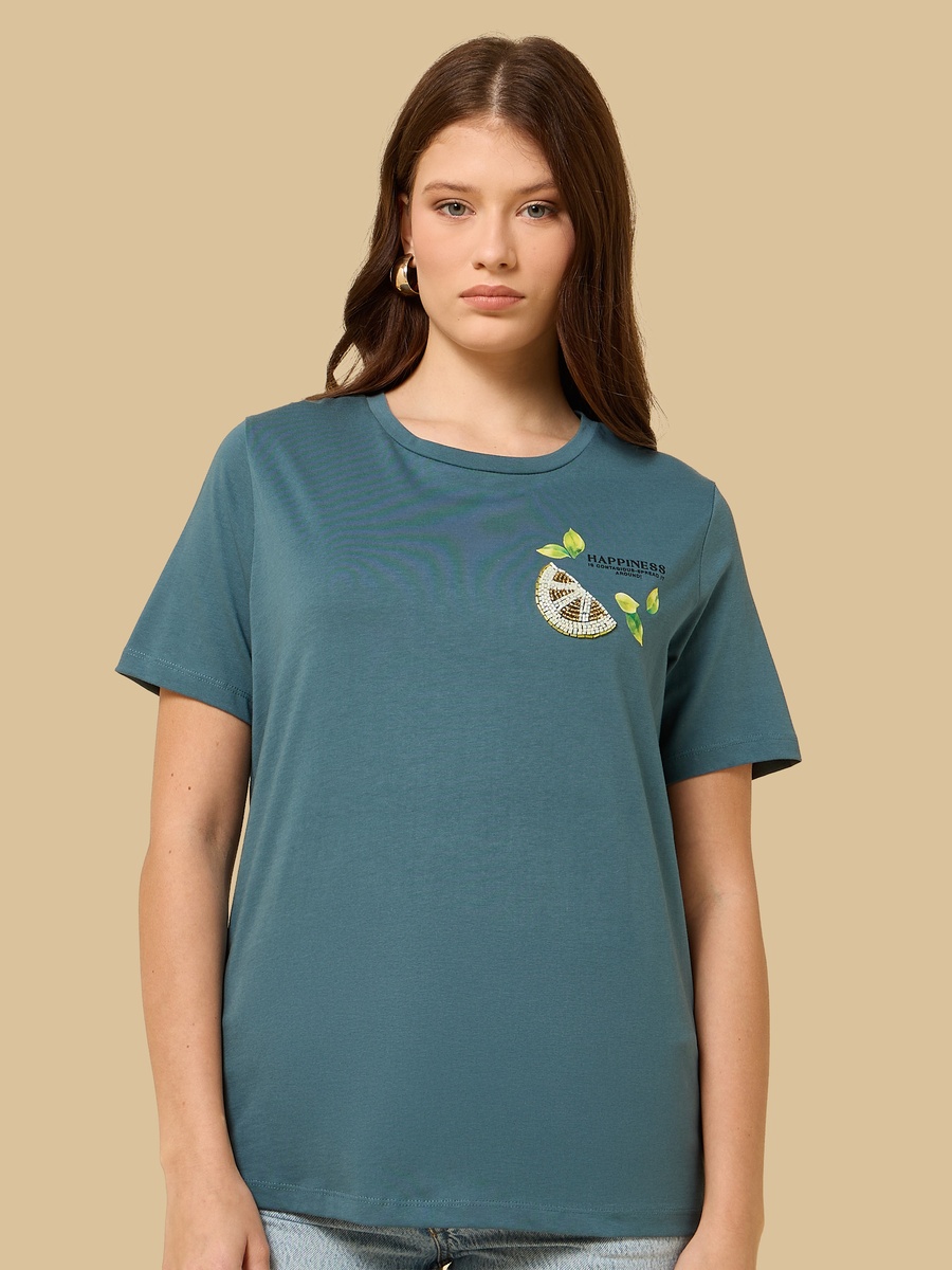 Lemon Embellished T-Shirt