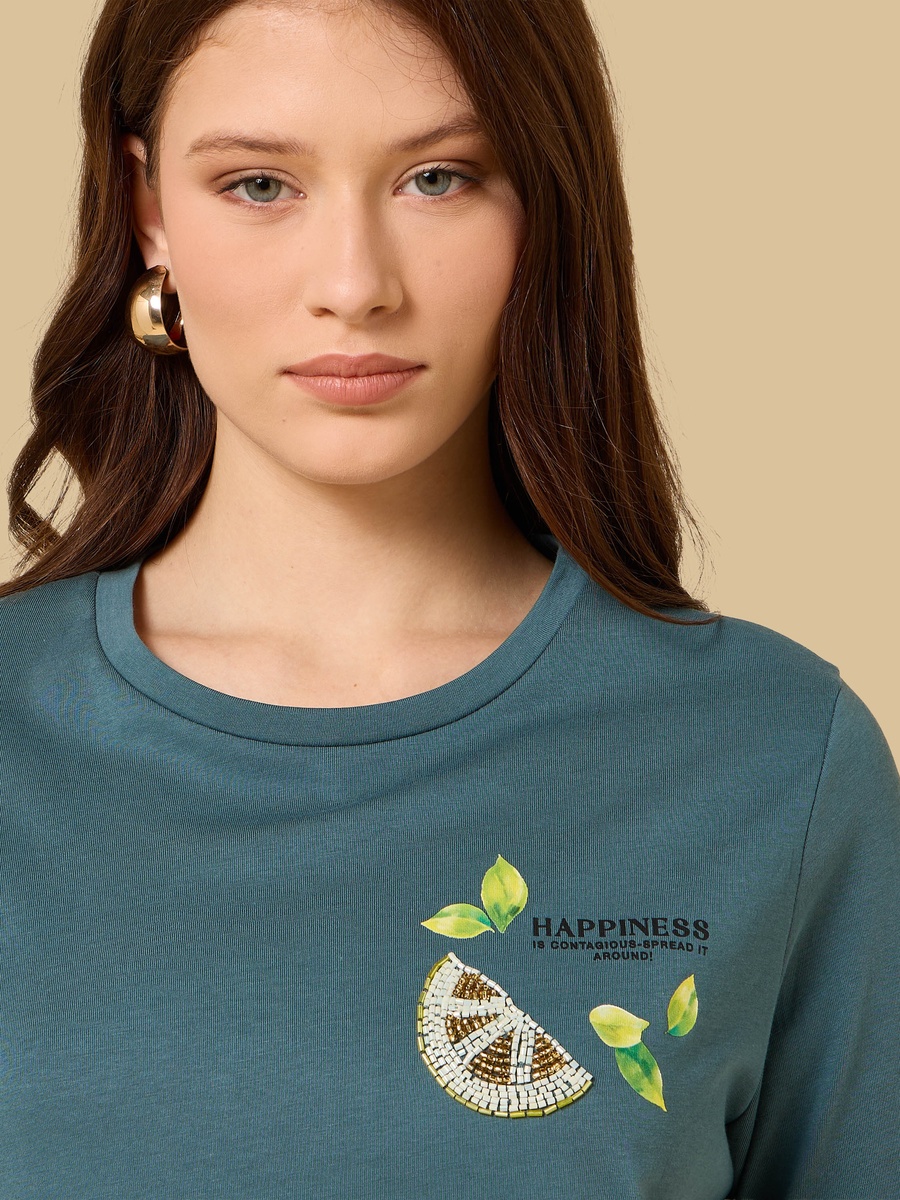 Lemon Embellished T-Shirt