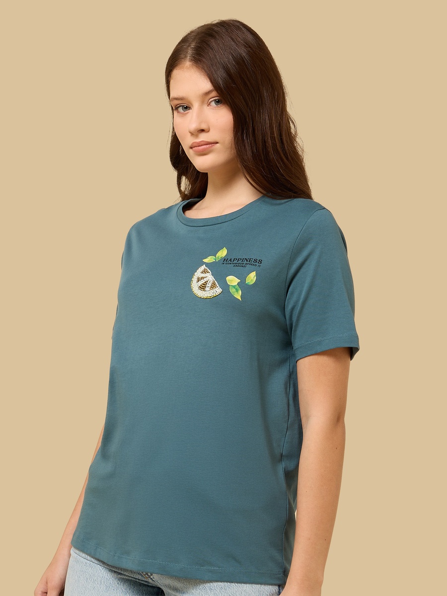 Lemon Embellished T-Shirt