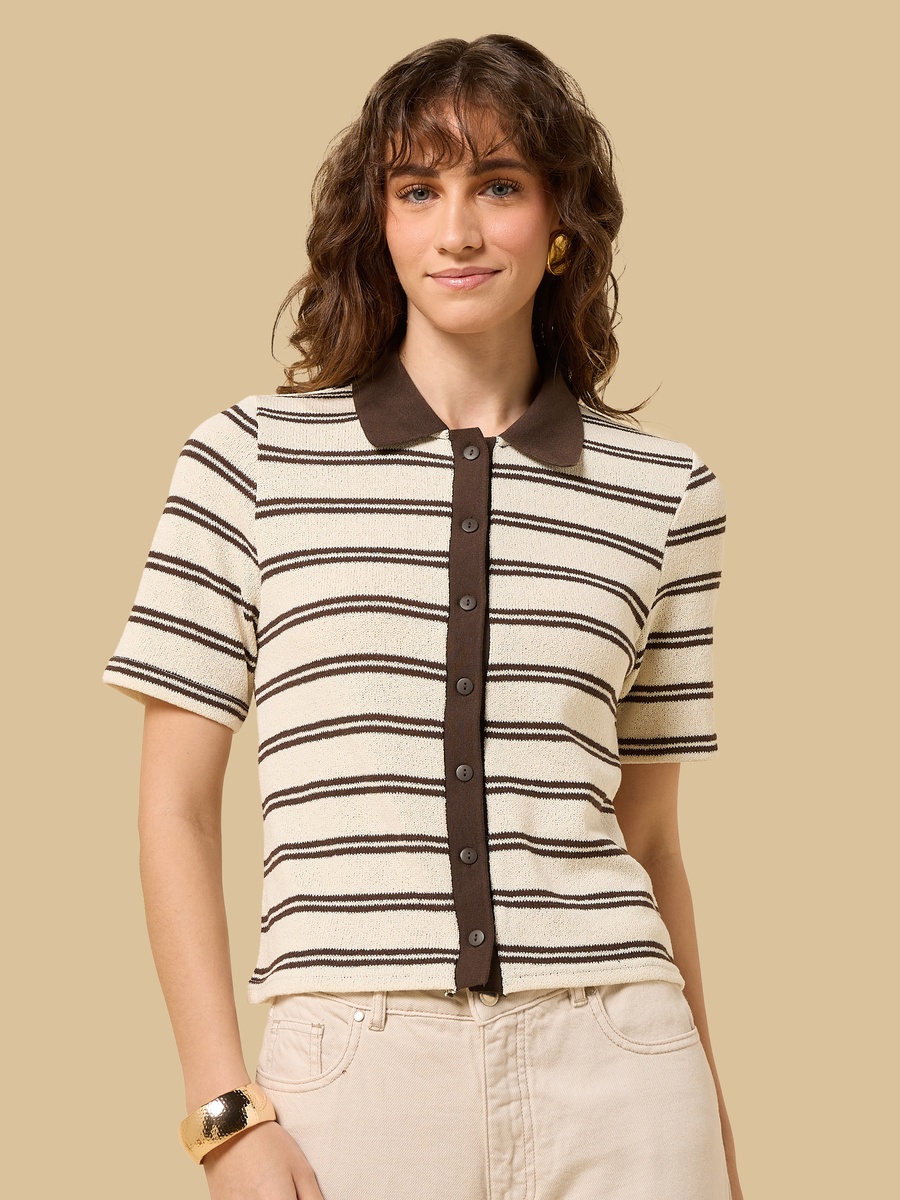 Striped Collared Shirt