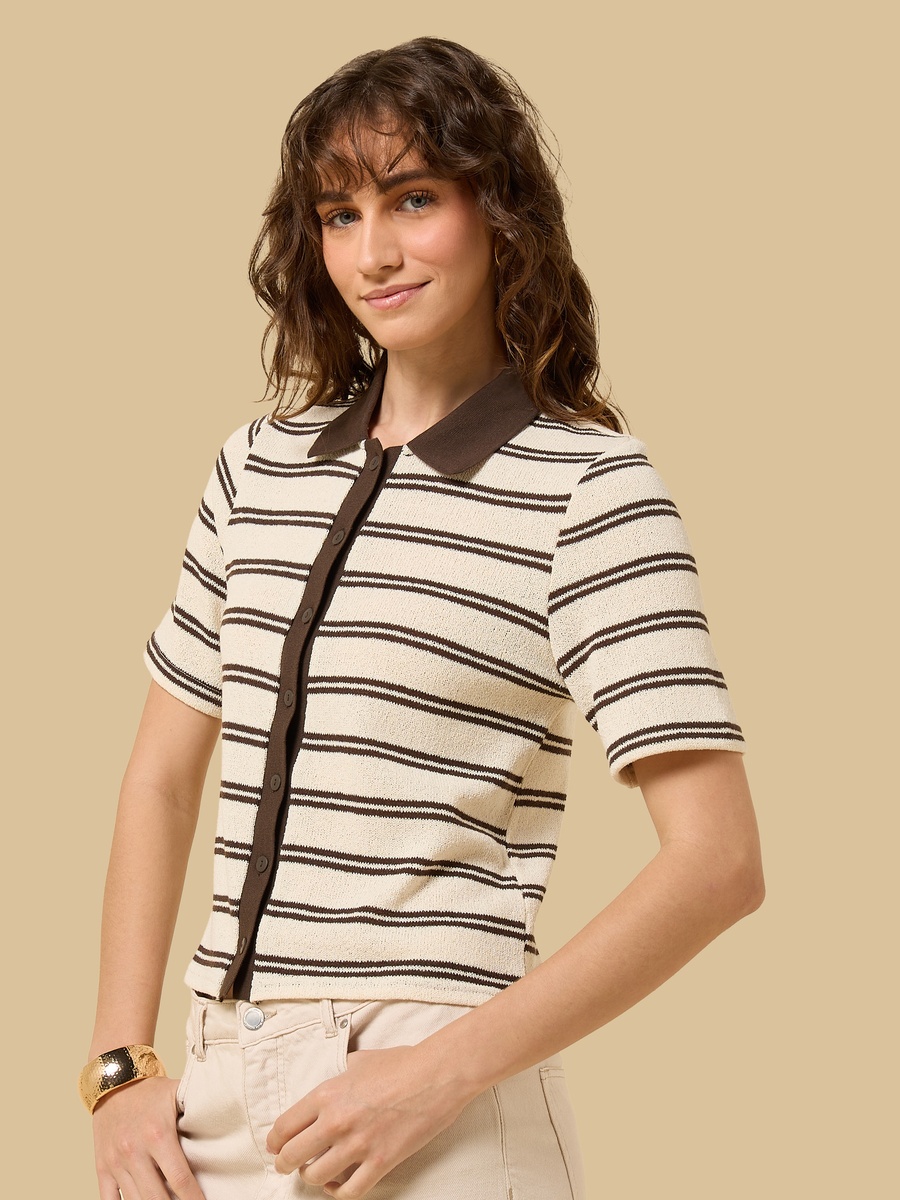 Striped Collared Shirt