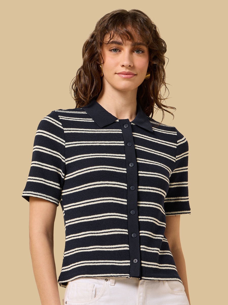 Striped Collared Shirt