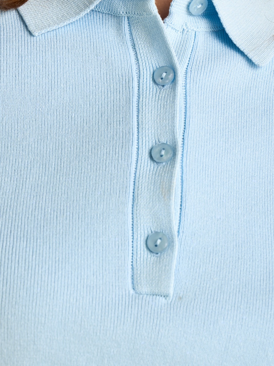 Ribbed Polo T-Shirt