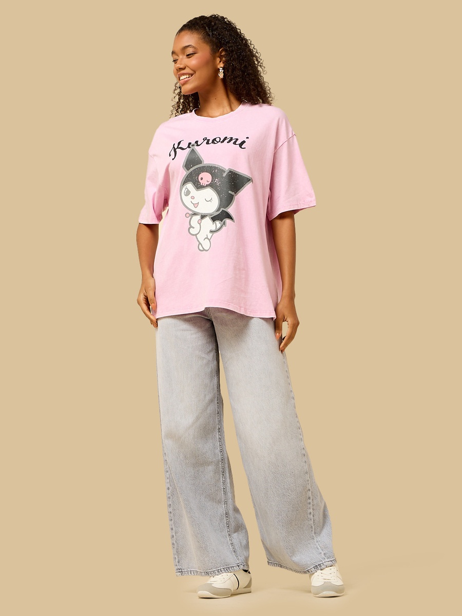 Kuromi Print Oversized T-Shirt