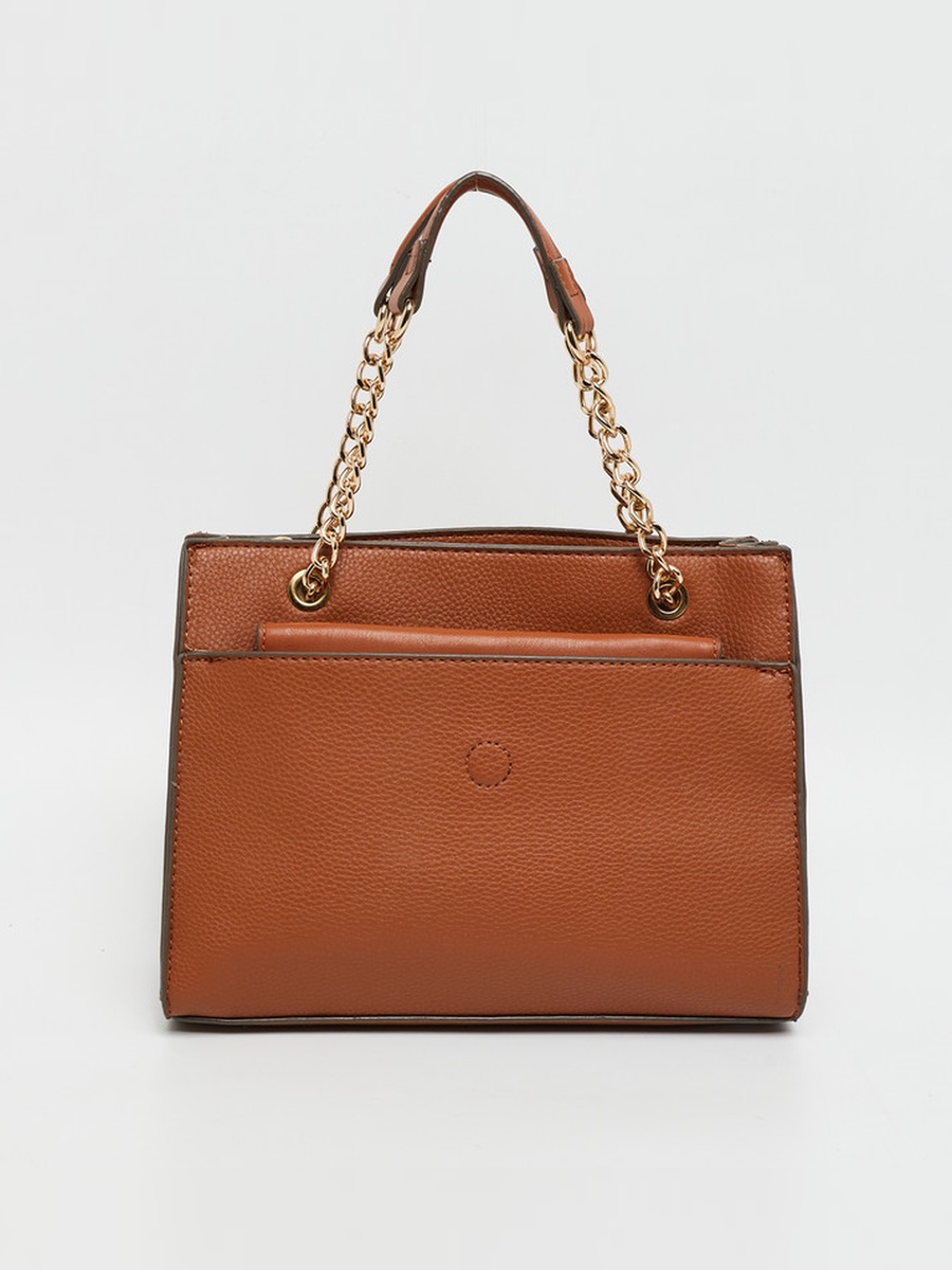 Logo Detail Satchel Bag