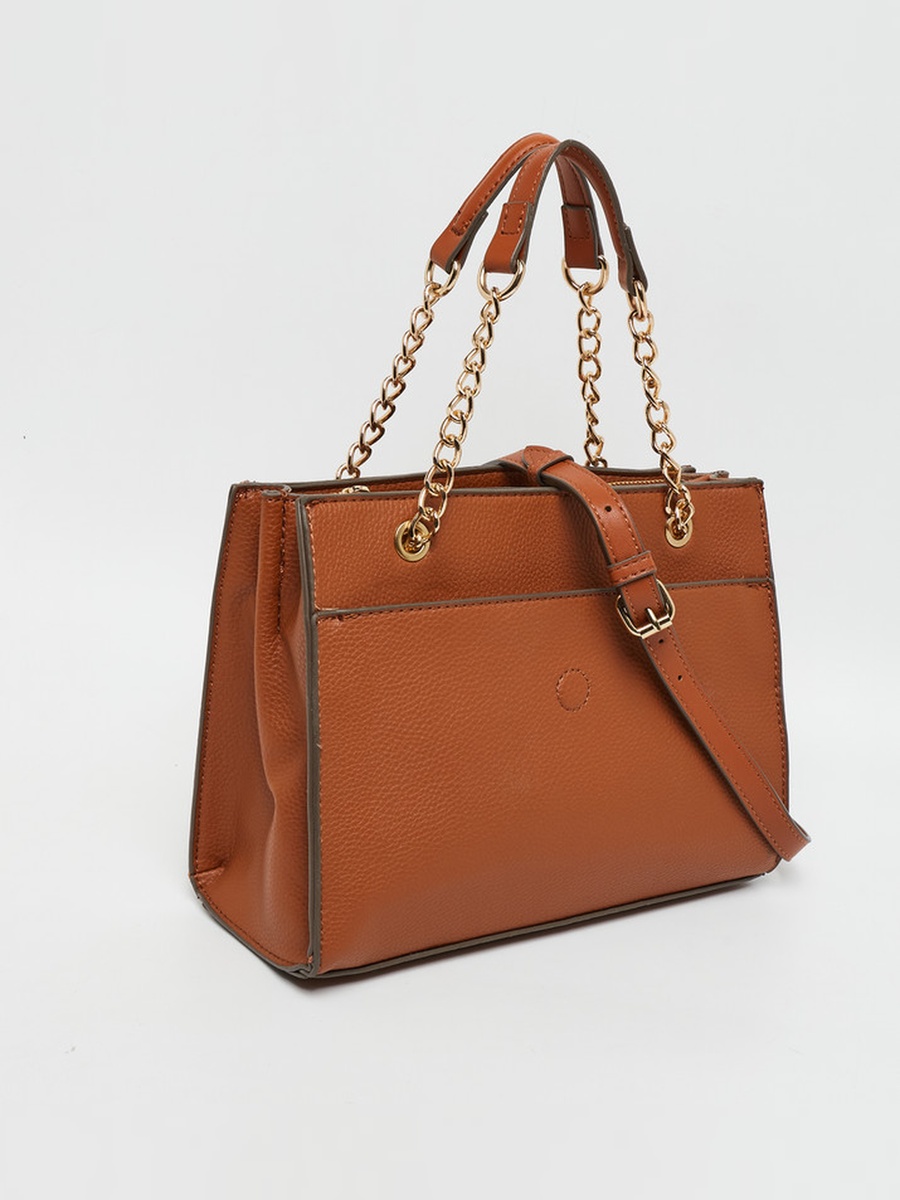 Logo Detail Satchel Bag