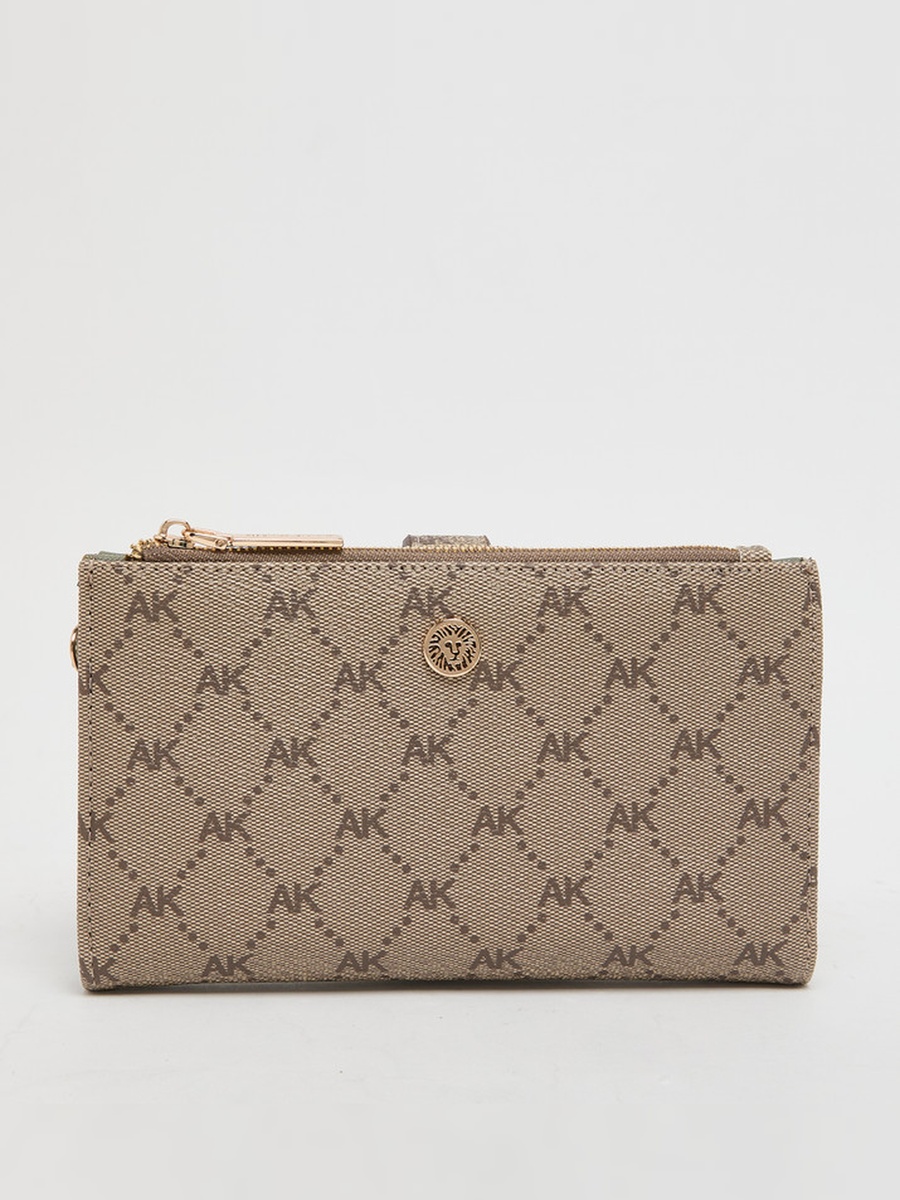 Monogram Print Wristlet