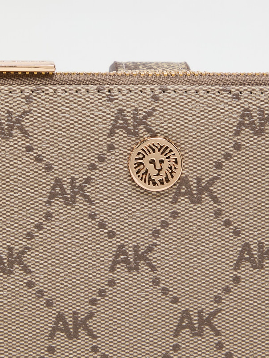 Monogram Print Wristlet