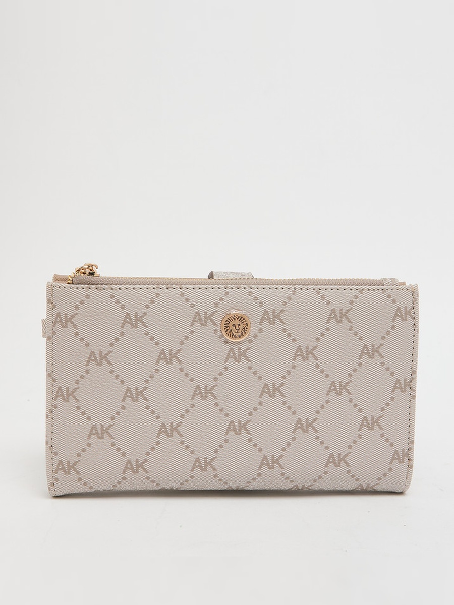 Monogram Print Wristlet
