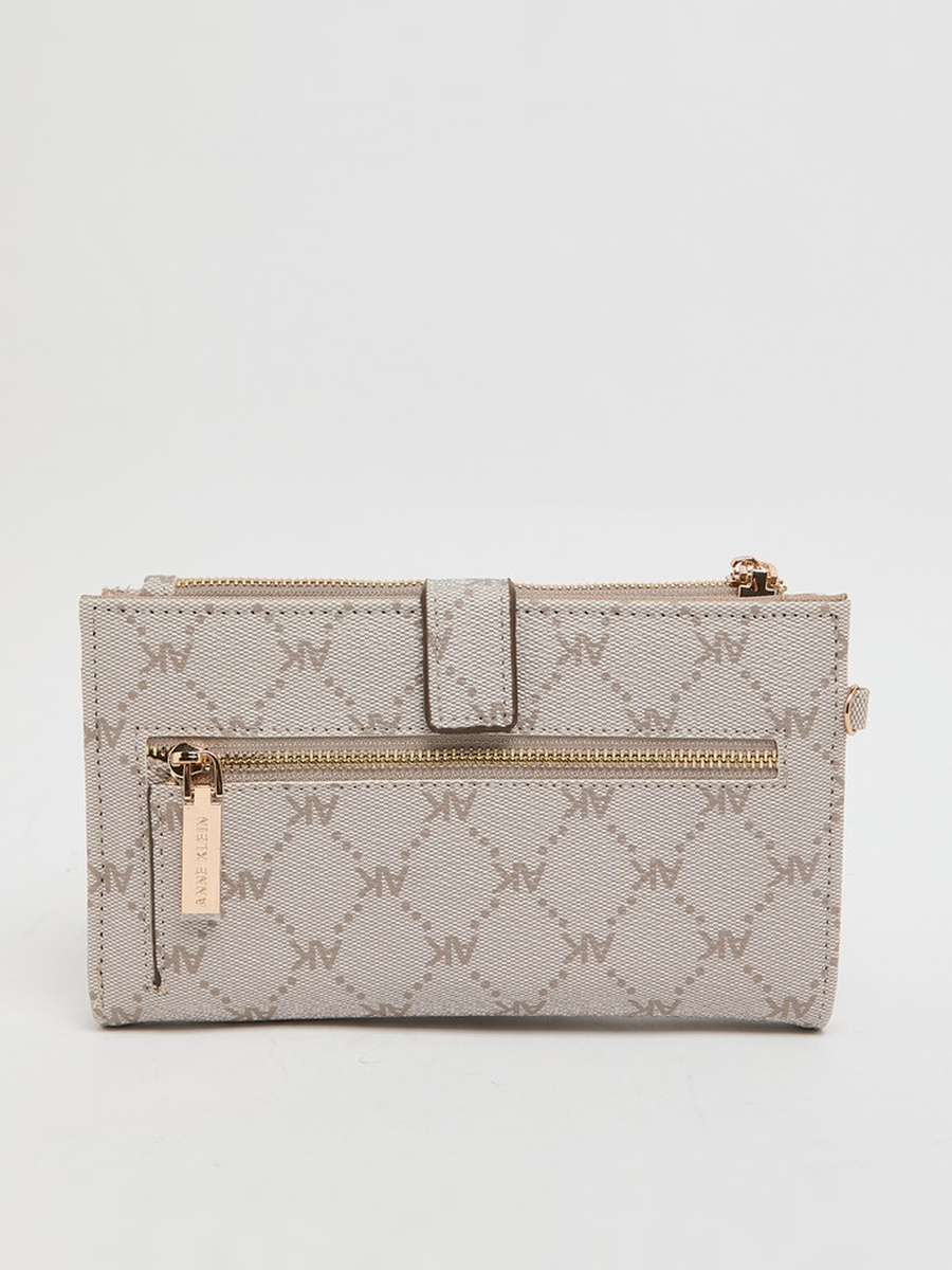 Monogram Print Wristlet