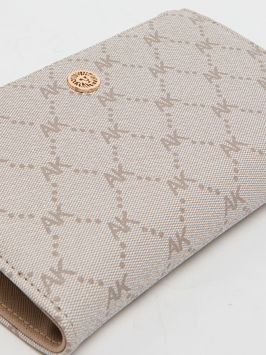 Monogram Print Wristlet