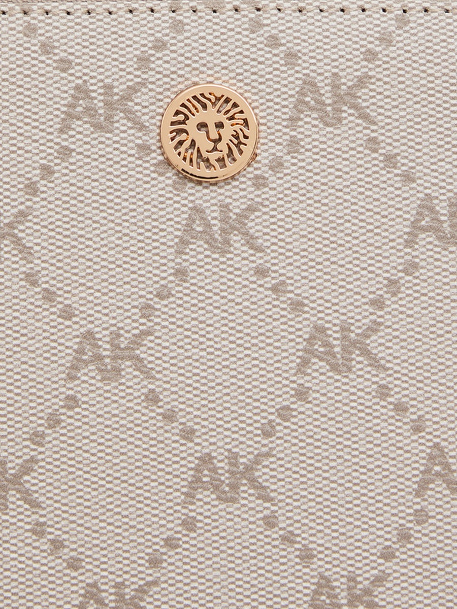 Monogram Print Wristlet