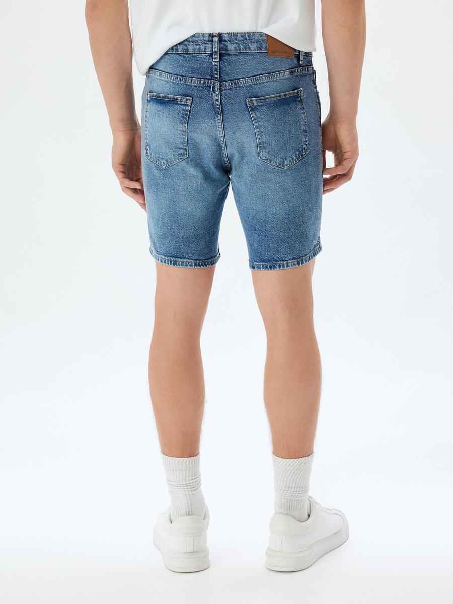 Slim Fit Denim Shorts