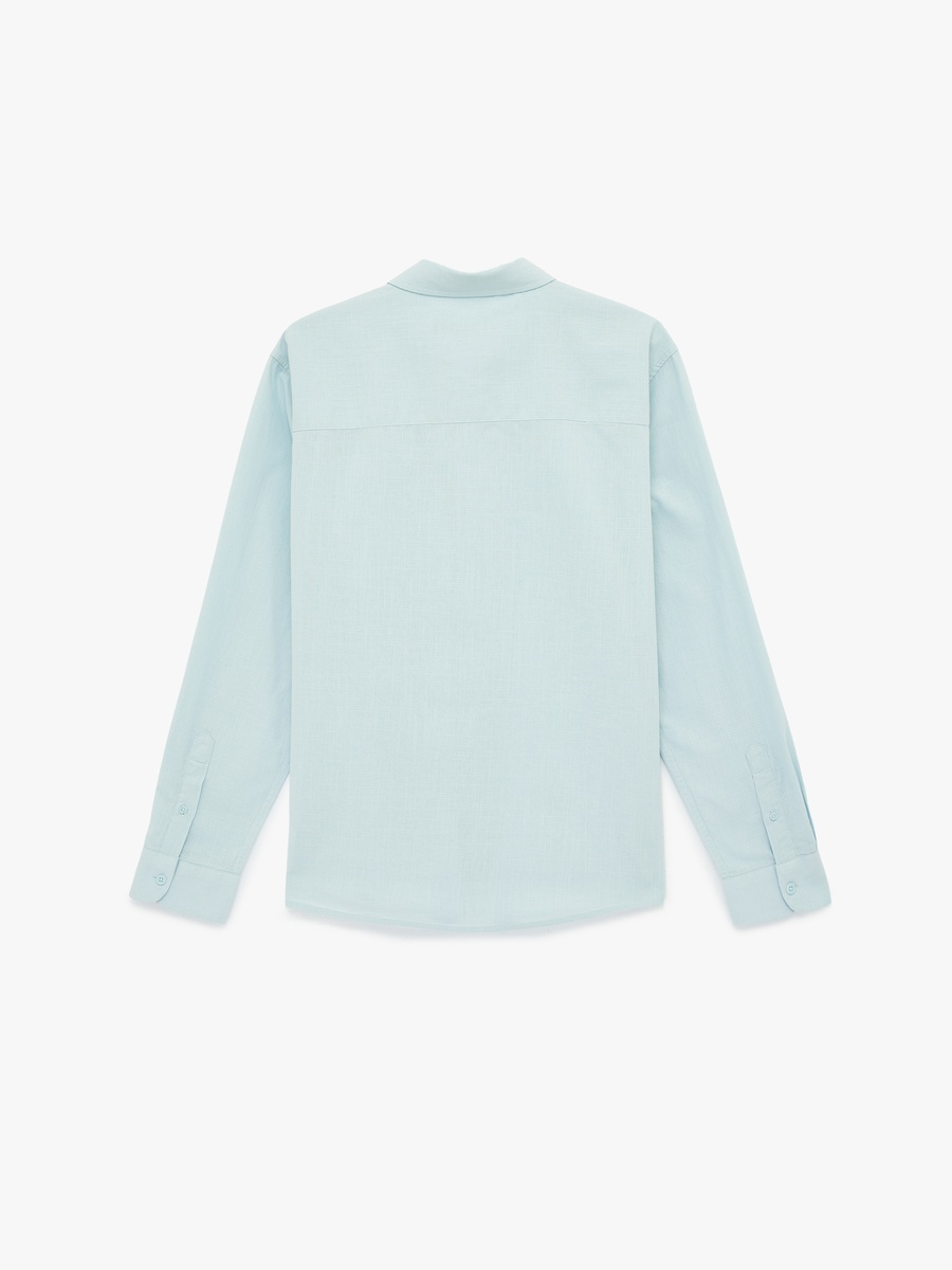 Men Solid Long Sleeve Shirt