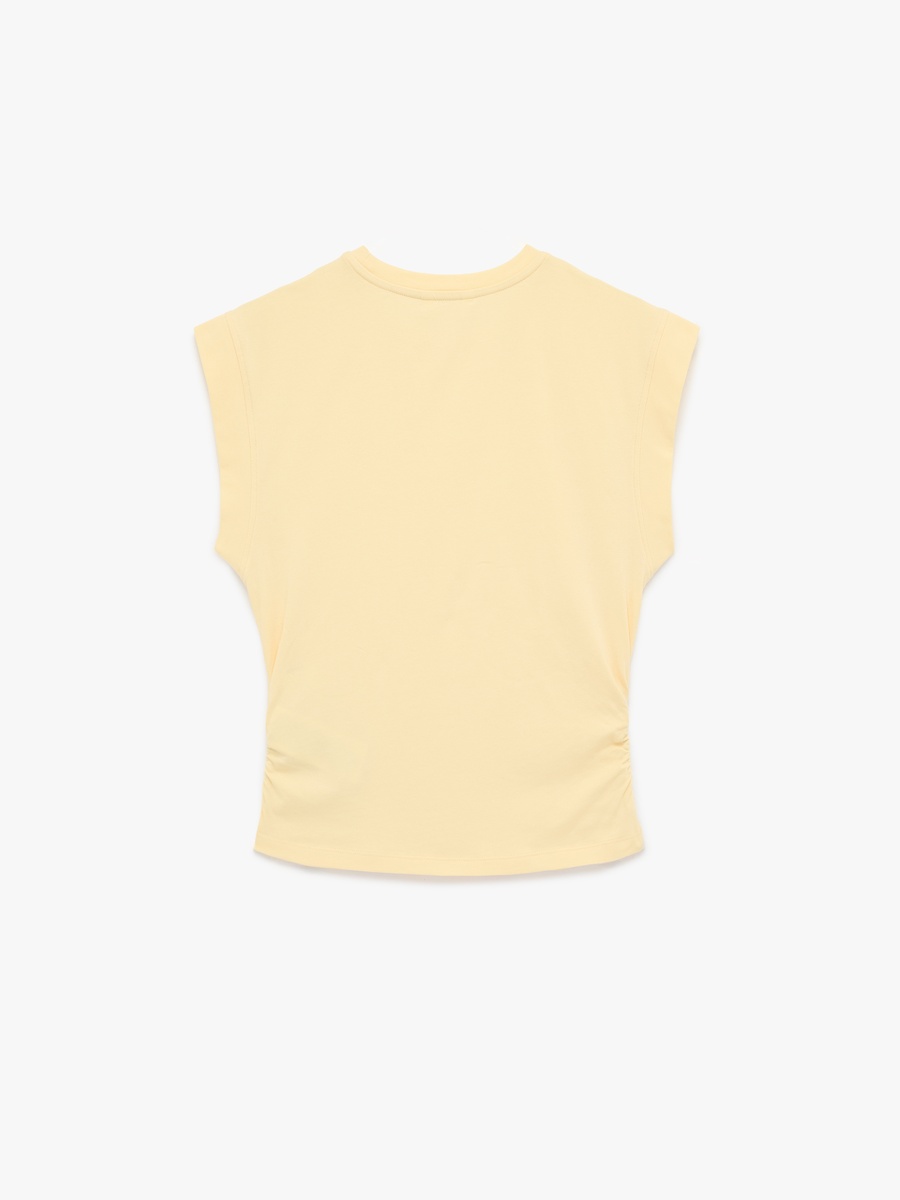 Slim Fit Ruched T-Shirt