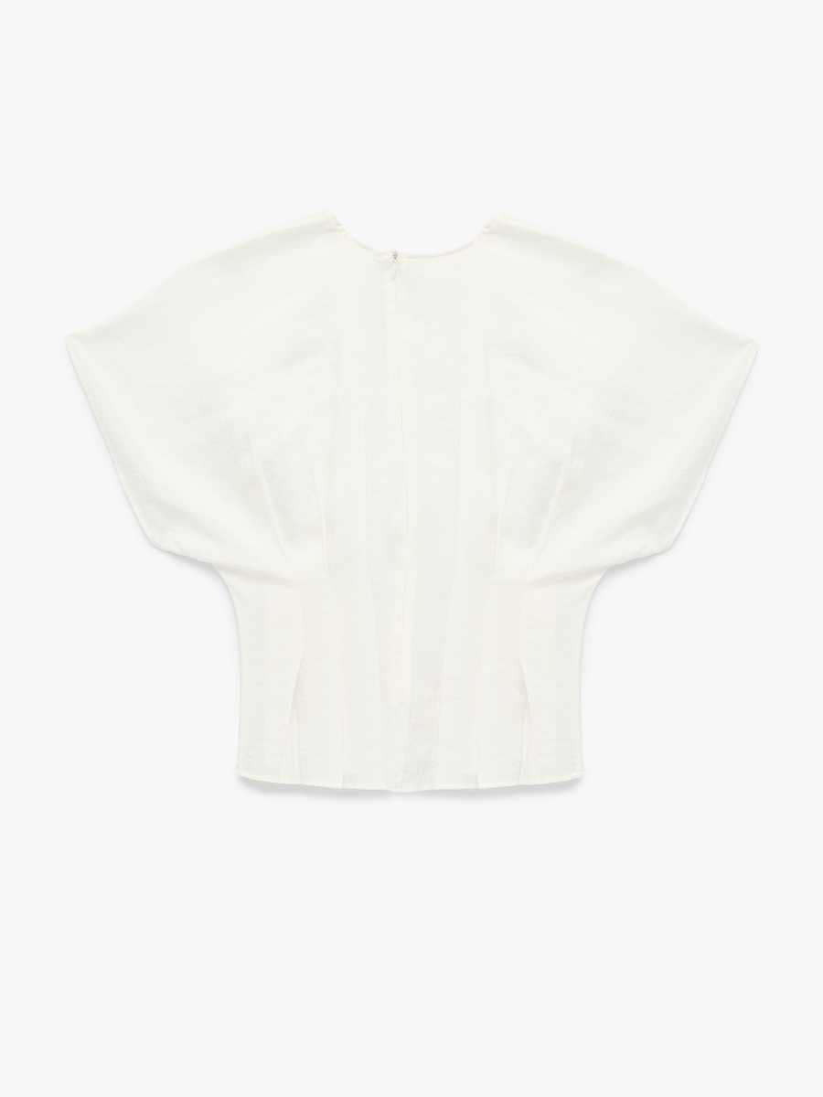 Sleeveless Draped Blouse