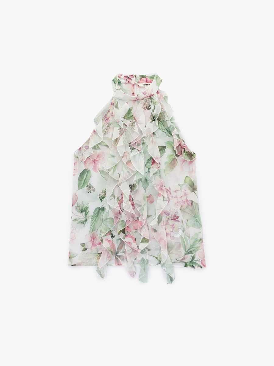 Floral Chiffon Top