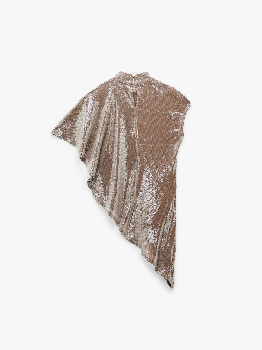 Sequined Cape Top