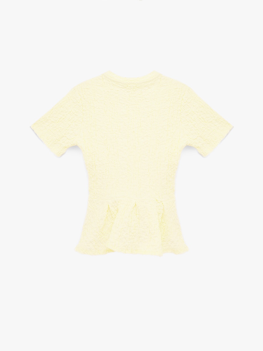 Textured Peplum Blouse