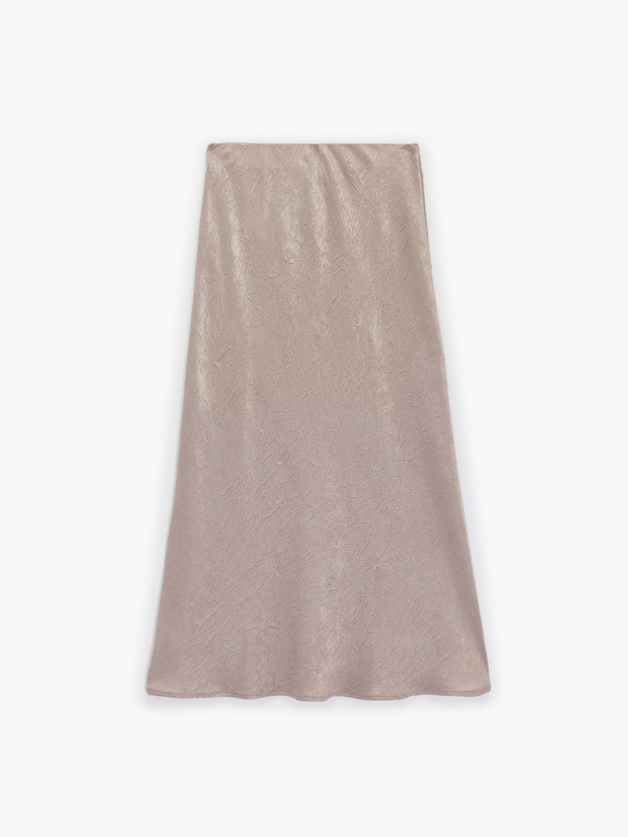 Textured Satin Skirt