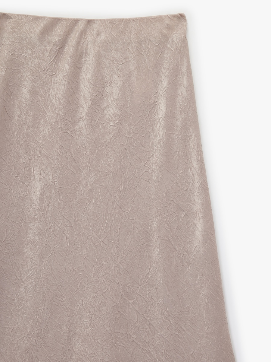 Textured Satin Skirt