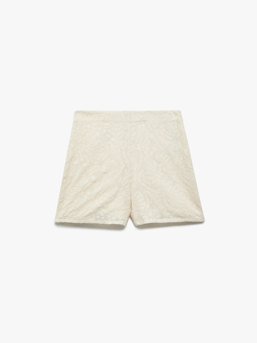Embroidered Mini Shorts