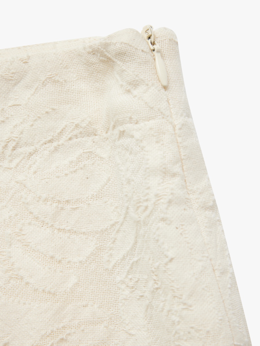 Embroidered Mini Shorts