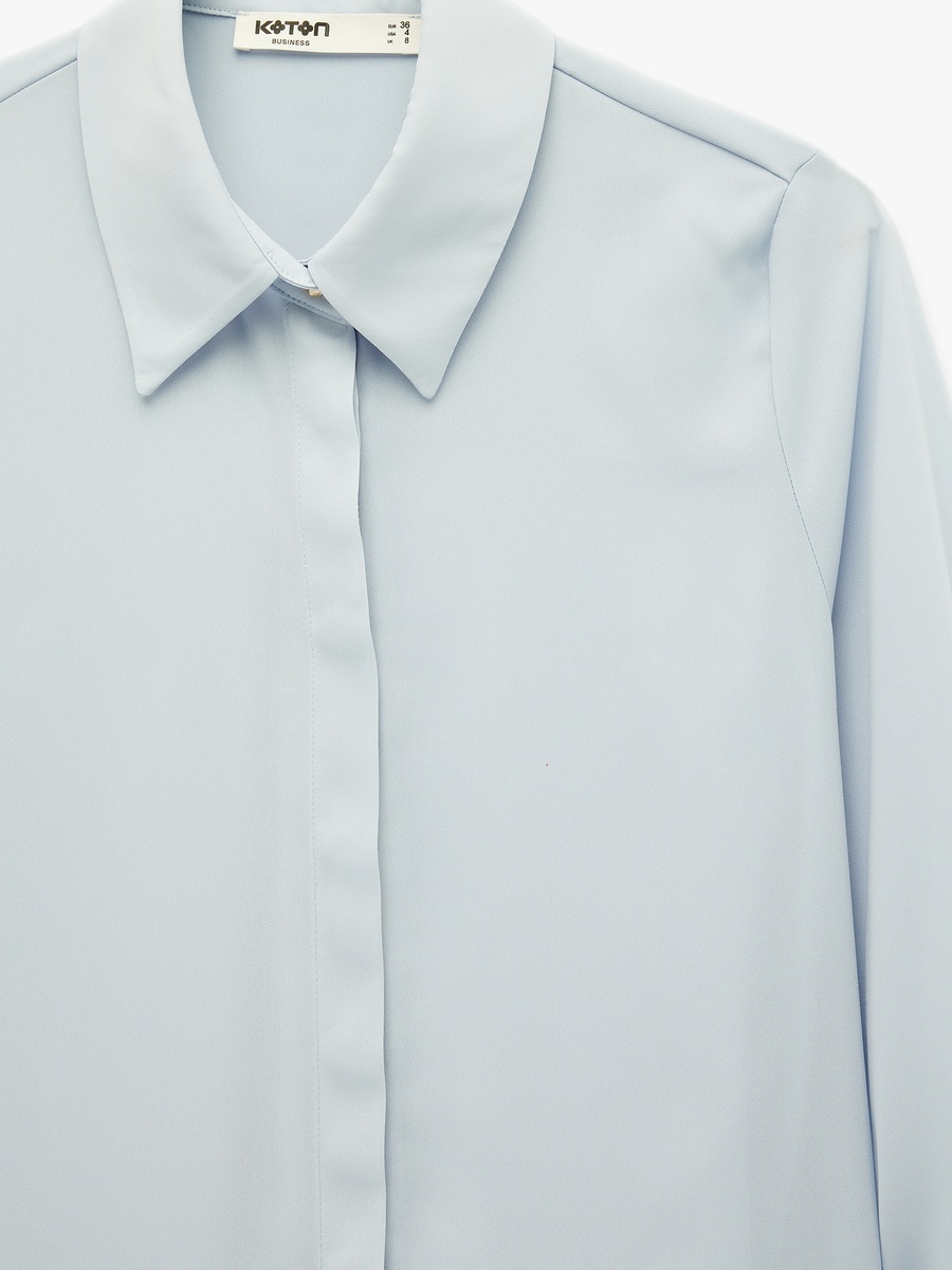 Women Solid Long Sleeve Shirt