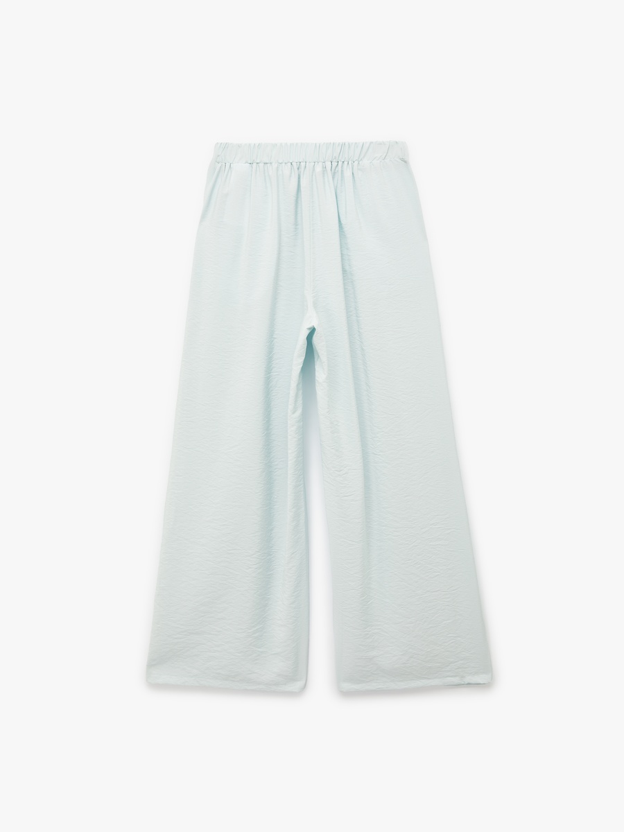 Plain Pleated Wide Leg Pants