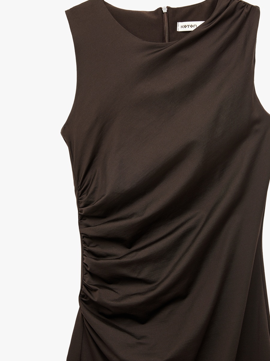 Draped Midi Dress