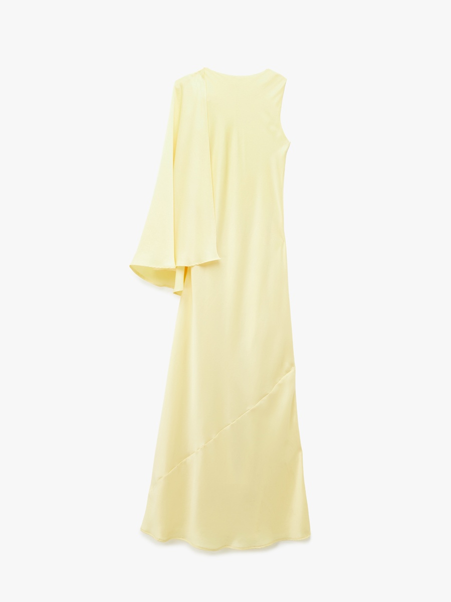 Women Plain Flared One Sleeve Dress