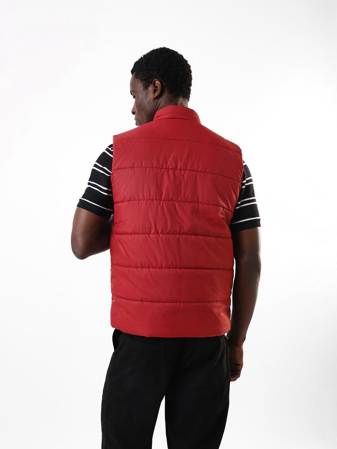 Men Multi Color Block Regular Fit Gilet