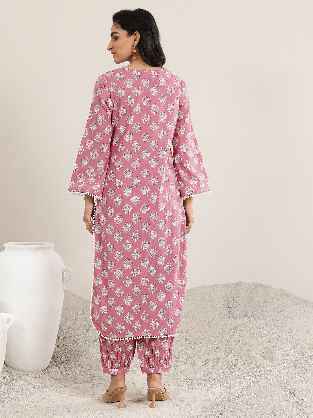 Printed Cotton Straight Kurta and Salwar Co-Ords