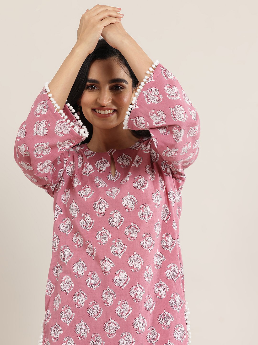 Printed Cotton Straight Kurta and Salwar Co-Ords