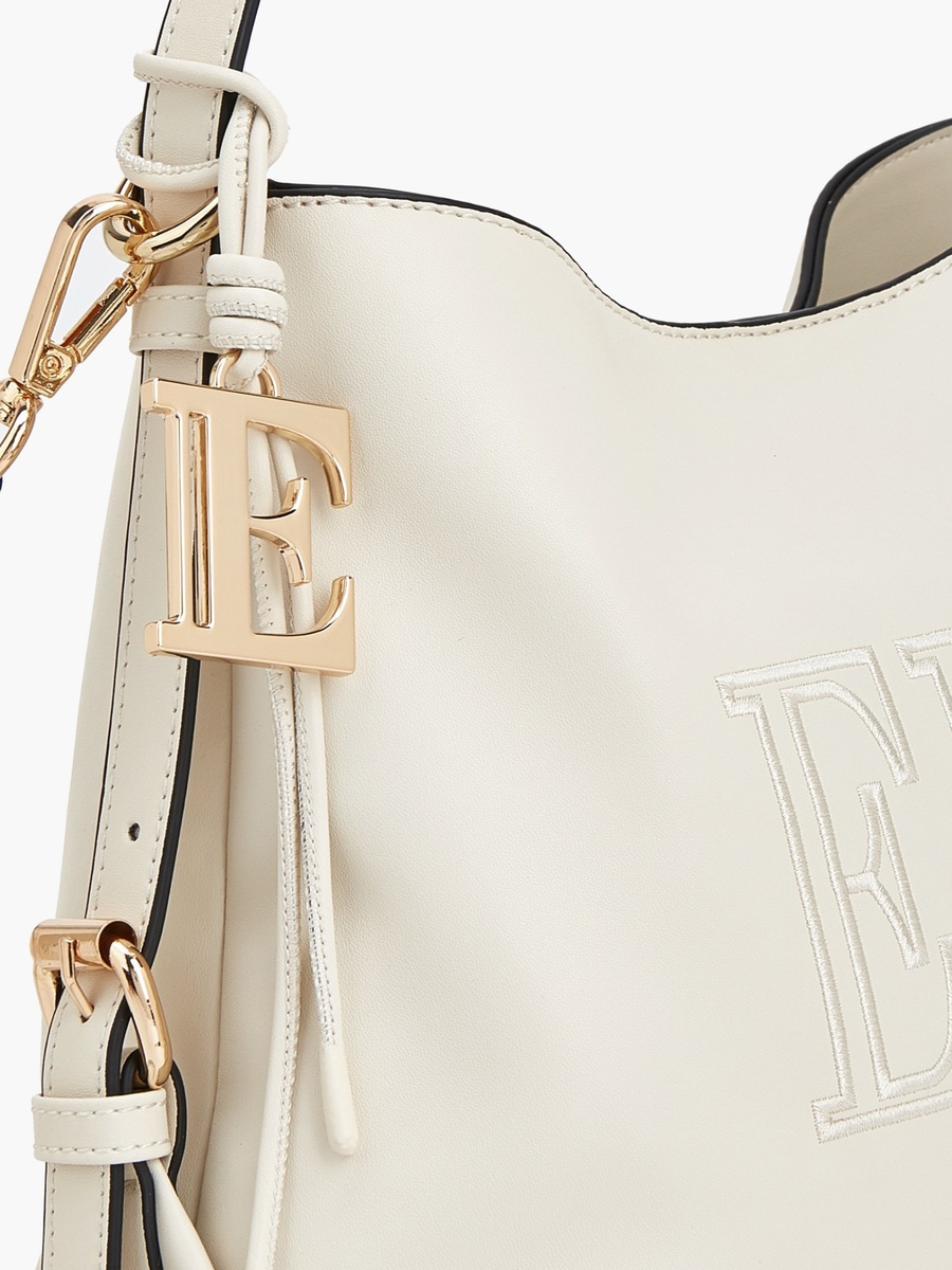 Gabriella Gucci Logo Embossed Shoulder Bag with Zip Closure