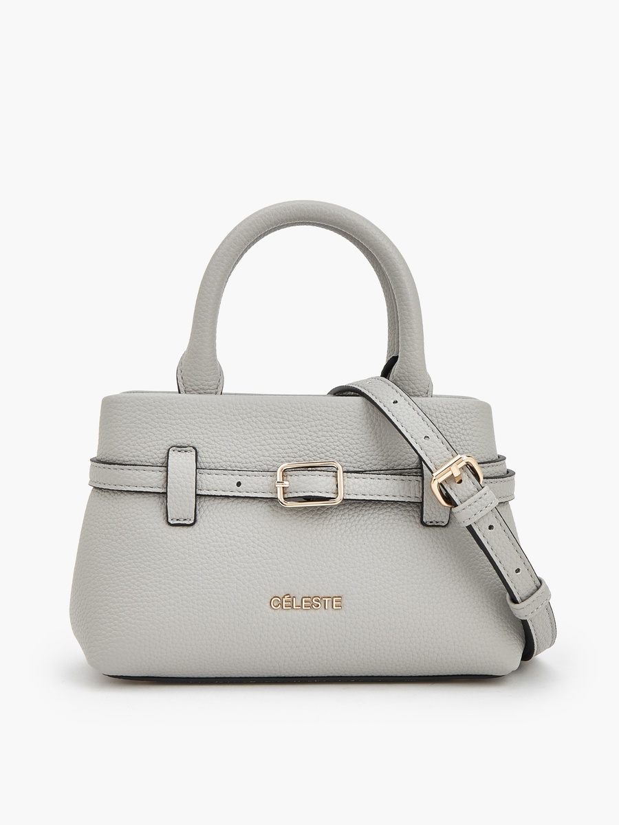 Buckle Detail Tote Bag with Double Handle