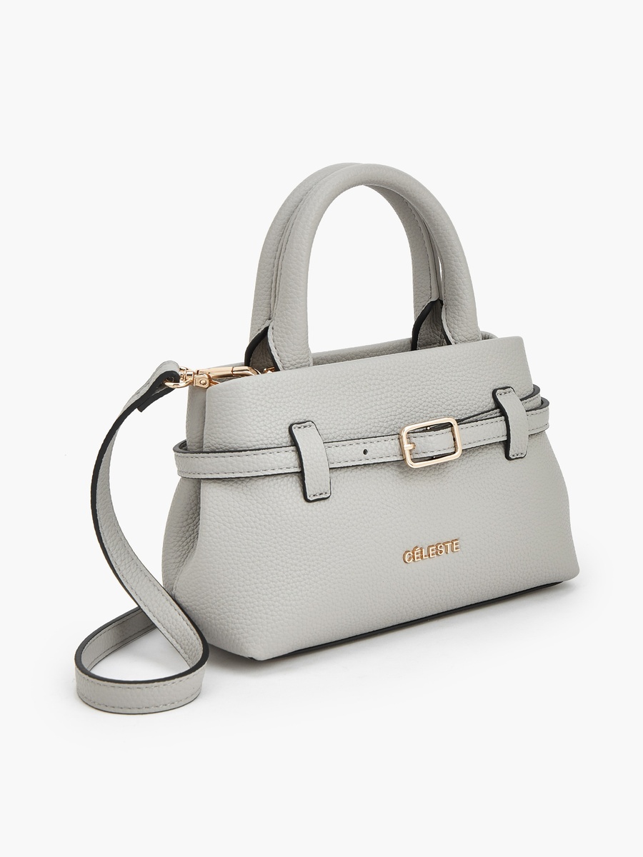 Buckle Detail Tote Bag with Double Handle