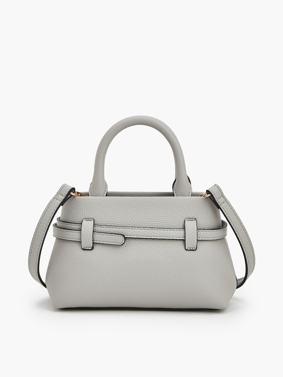 Buckle Detail Tote Bag with Double Handle