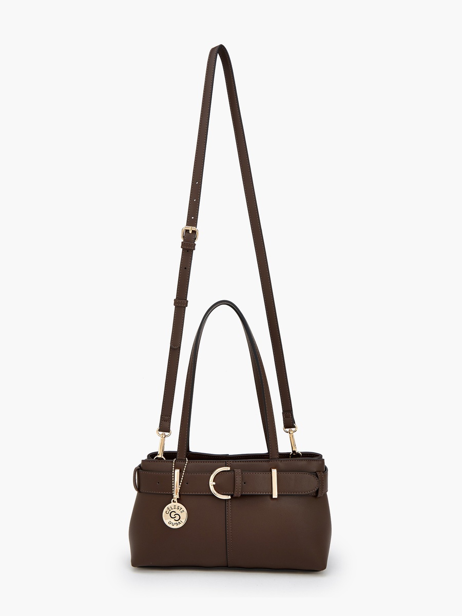 Buckle Detail Tote Bag with Double Handle
