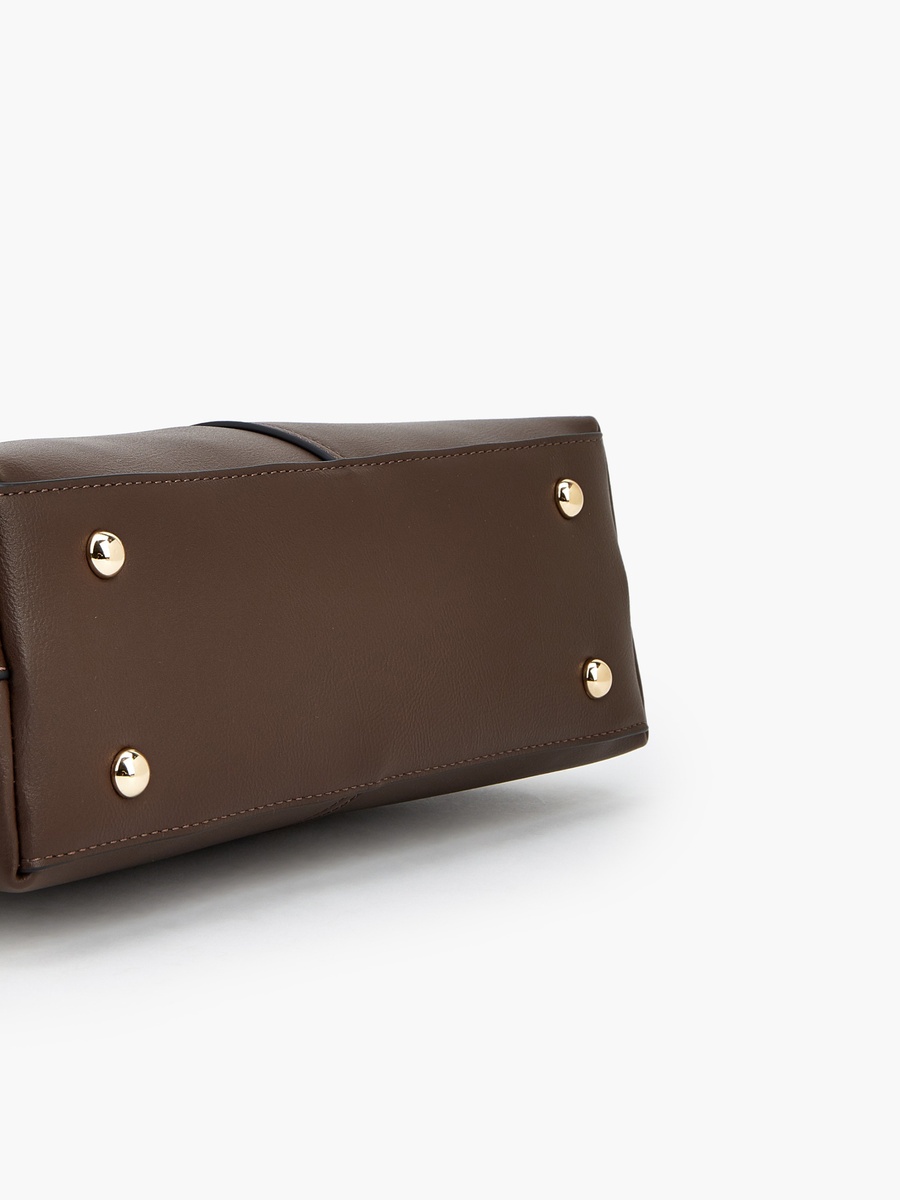 Buckle Detail Tote Bag with Double Handle