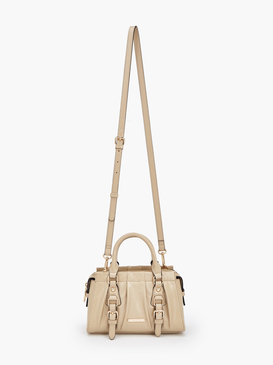 Buckle Detail Tote Bag with Double Handle